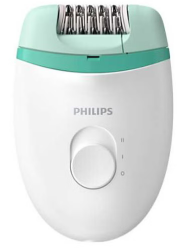 Philips Satinelle Essential Corded Compact Epilator White/Green