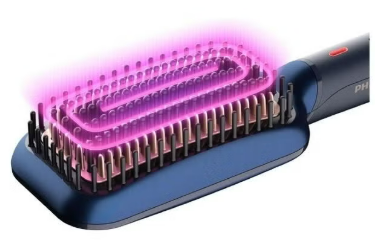 Philips Heated Straightening Brush Blue/Rose Gold