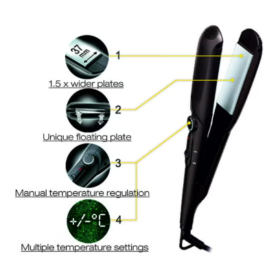 Braun Satin Hair 3 Straightener ST310 - Black