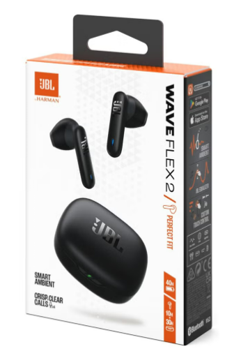 JBL Wave Flex 2 True Wireless Earbuds - Black
