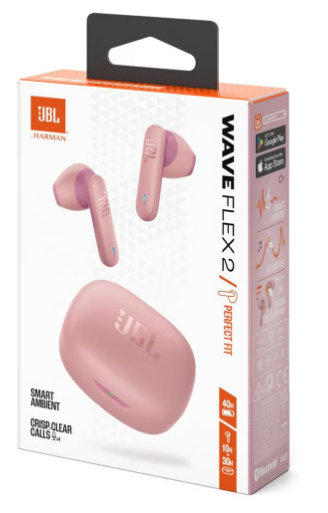 JBL Wave Flex 2 True Wireless Earbuds - Pink