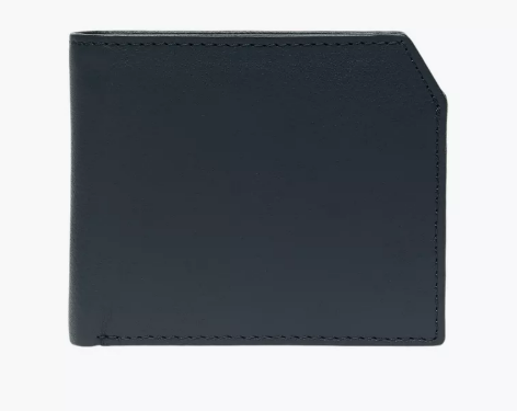 Mens - Splash Textured Bi-Fold Leather Wallet