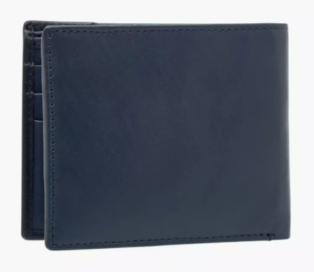 Mens - Splash Colourblock Bi-Fold Leather Wallet