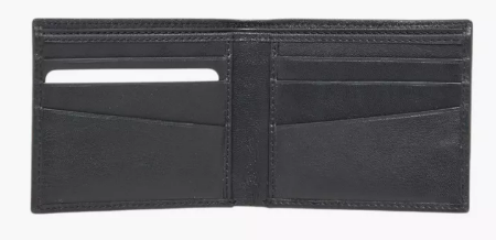Mens - Splash Textured Bi-Fold Leather Wallet