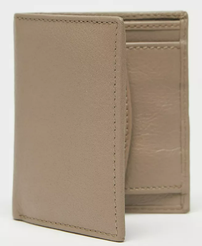 Mens - Splash Textured Bi-Fold Leather Wallet