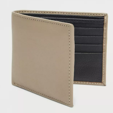 Mens - Splash Leather Bi-Fold Wallet