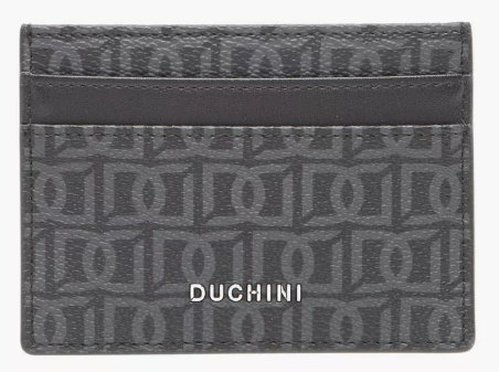 Mens - Duchini Monogram Print Card Holder