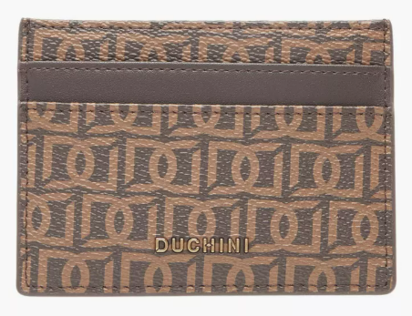 Mens - Duchini Monogram Print Card Holder