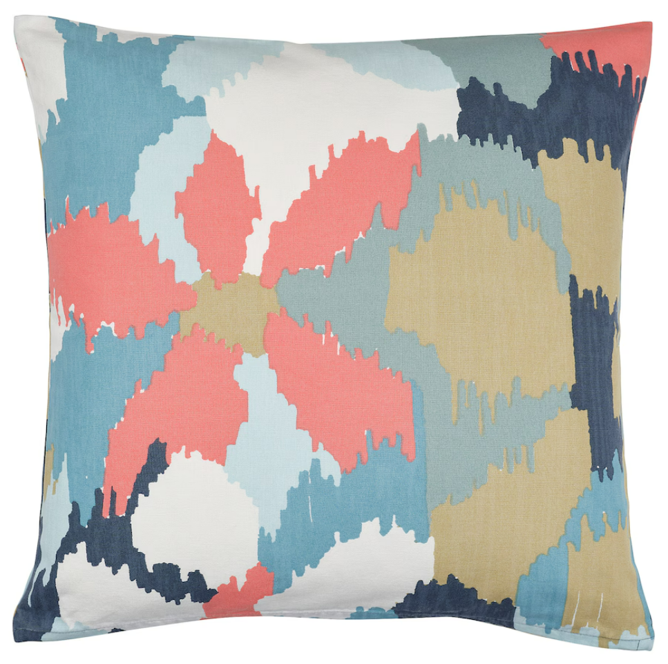 IKEA Cushion Cover - White/Dark Blue