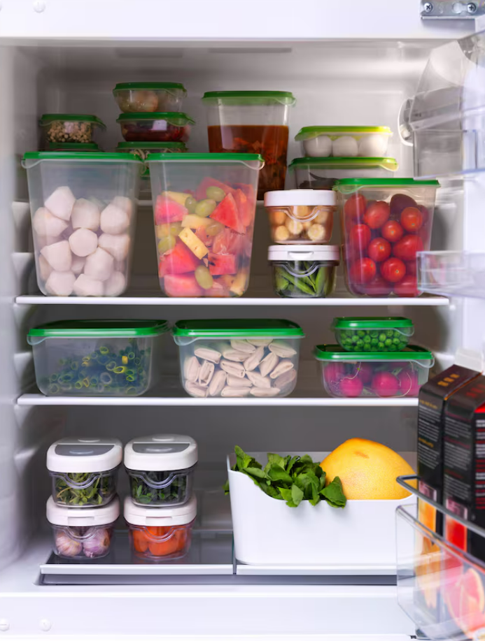 IKEA Food Container - Transparent/Green - Set of 17