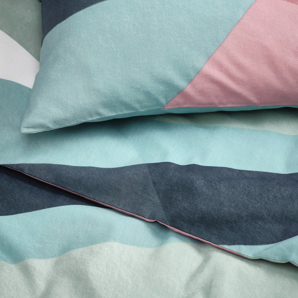 IKEA Duvet Cover & 2 Pillowcases - Multicolour