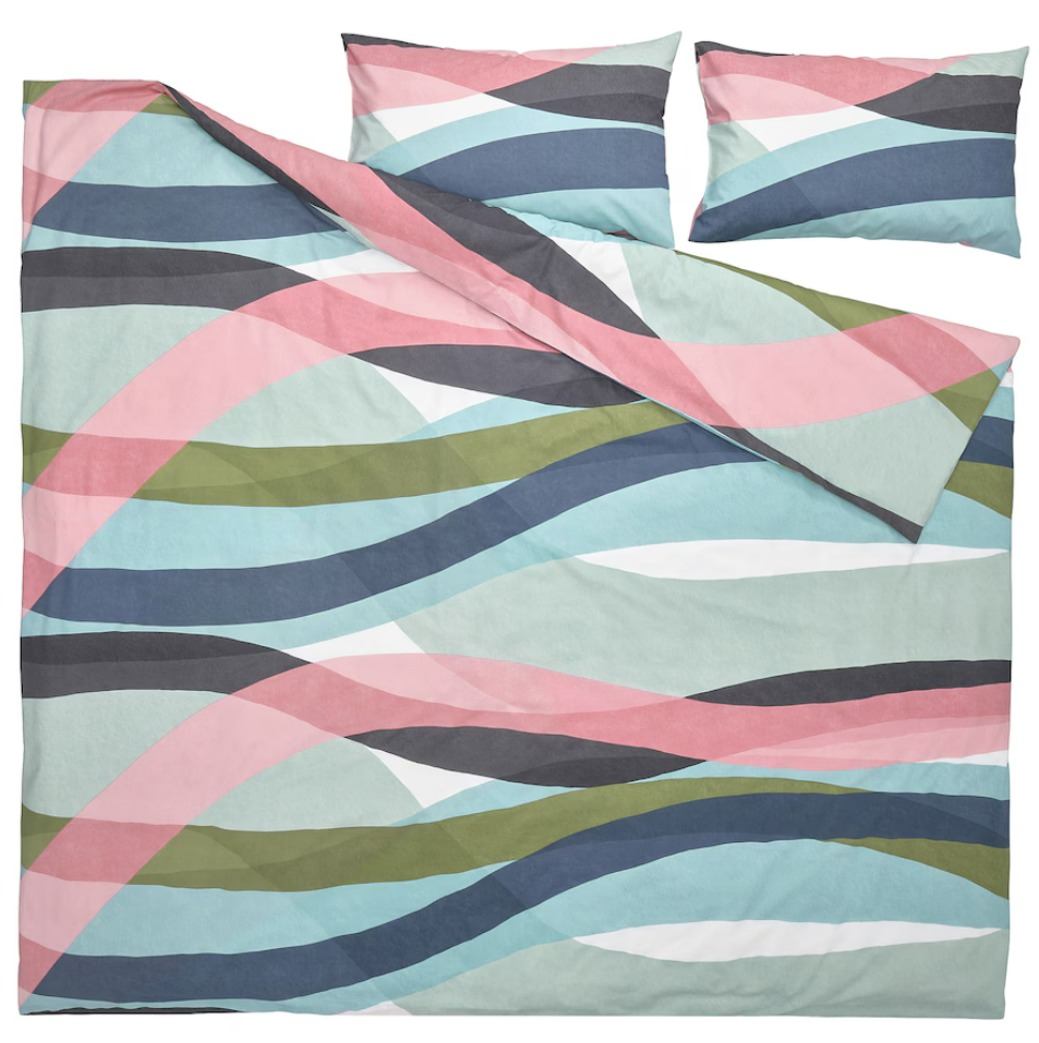 IKEA Duvet Cover & 2 Pillowcases - Multicolour