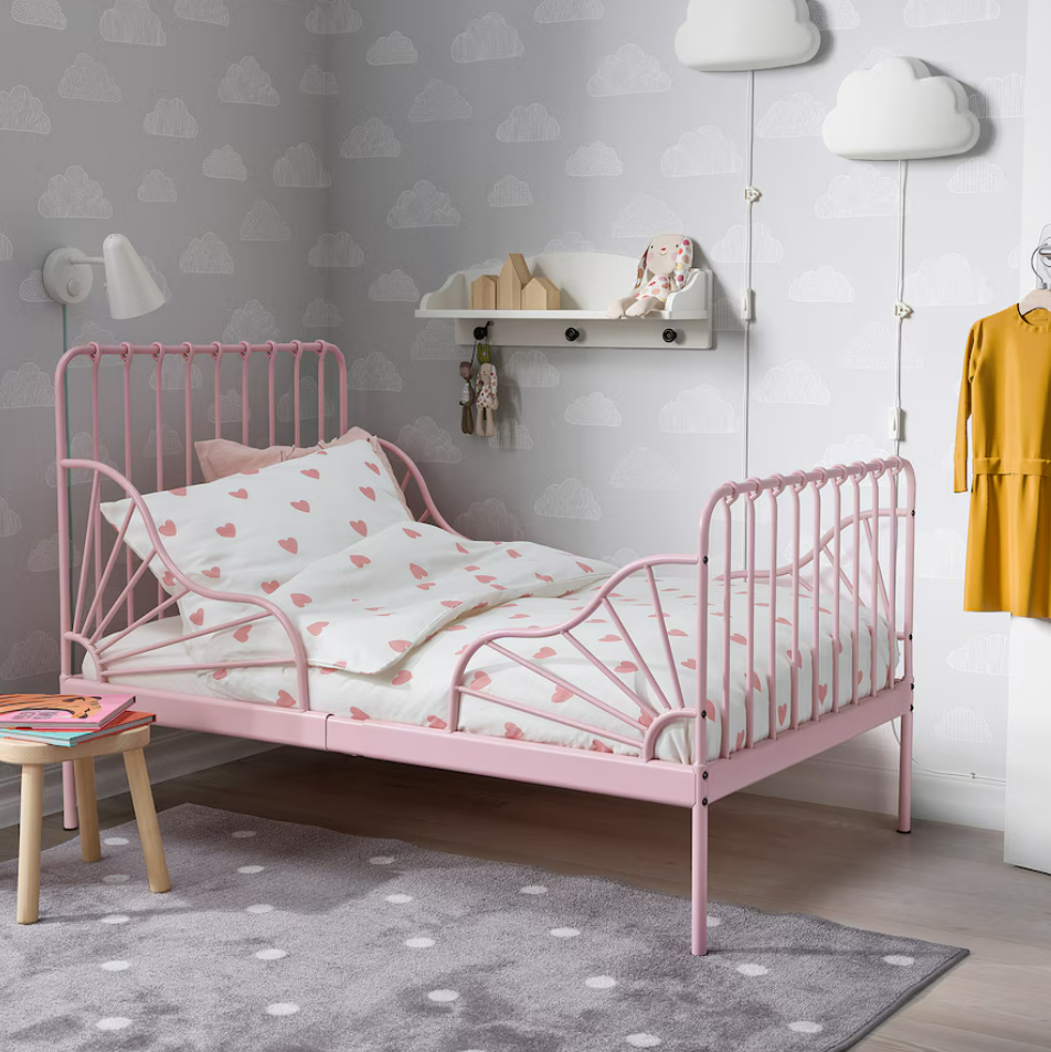 IKEA Duvet Cover & Pillowcase - Heart Pattern