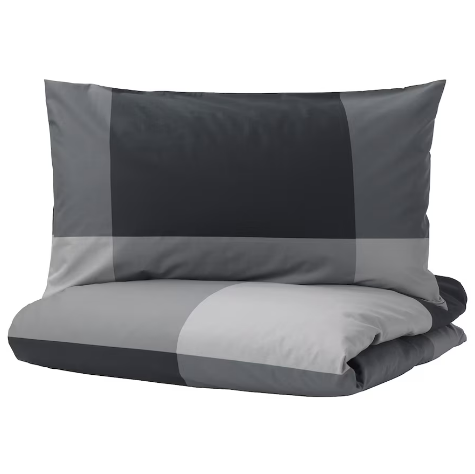 IKEA Duvet Cover & Pillowcase - Black