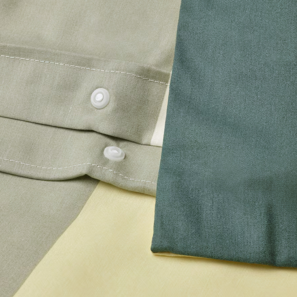 IKEA Duvet Cover & Pillowcase - Green/Multicolour