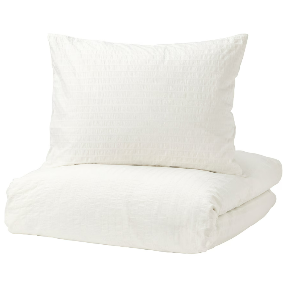 IKEA Duvet Cover & Pillowcase - White