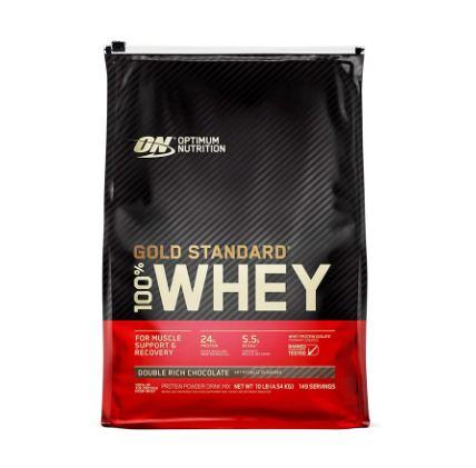 Optimum Nutrition - Gold Standard Whey Protein - Double Rich Chocolate - 10 LB