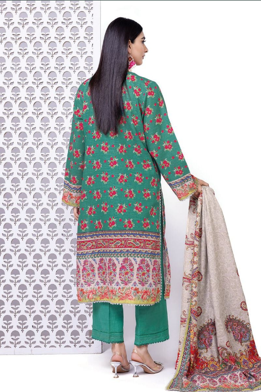 Khaadi Embroidered Khaddar Fabrics 3 Piece