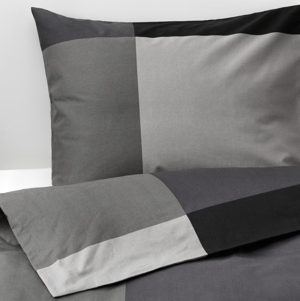 IKEA Duvet Cover & Pillowcase - Black
