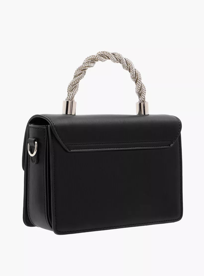 Flora Bella Satchel Bag with Detachable Strap and Magnetic Closure