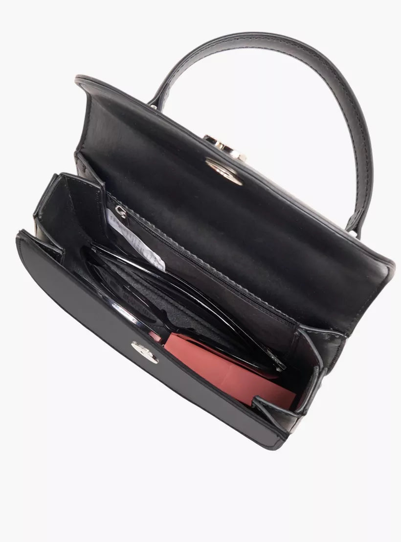 Flora Bella Textured Satchel Bag with Adjustable Strap