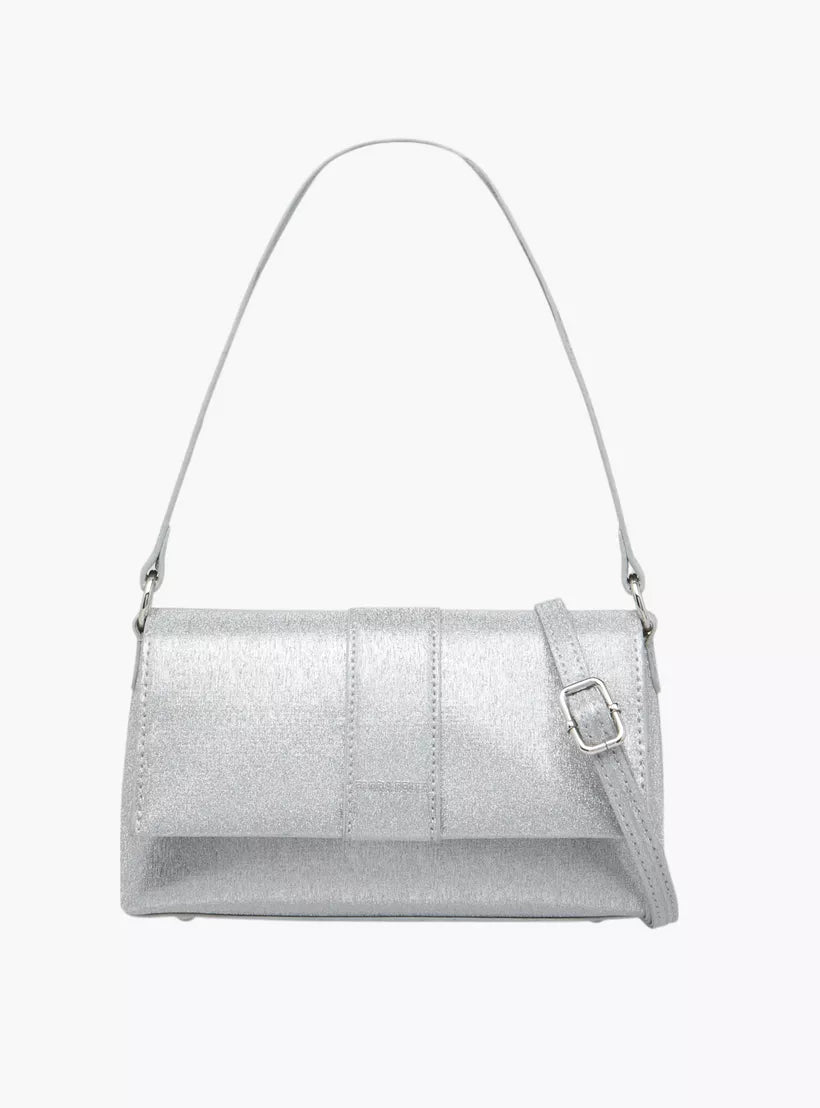 Flora Bella Textured Shoulder Bag with Magnetic Button Closure