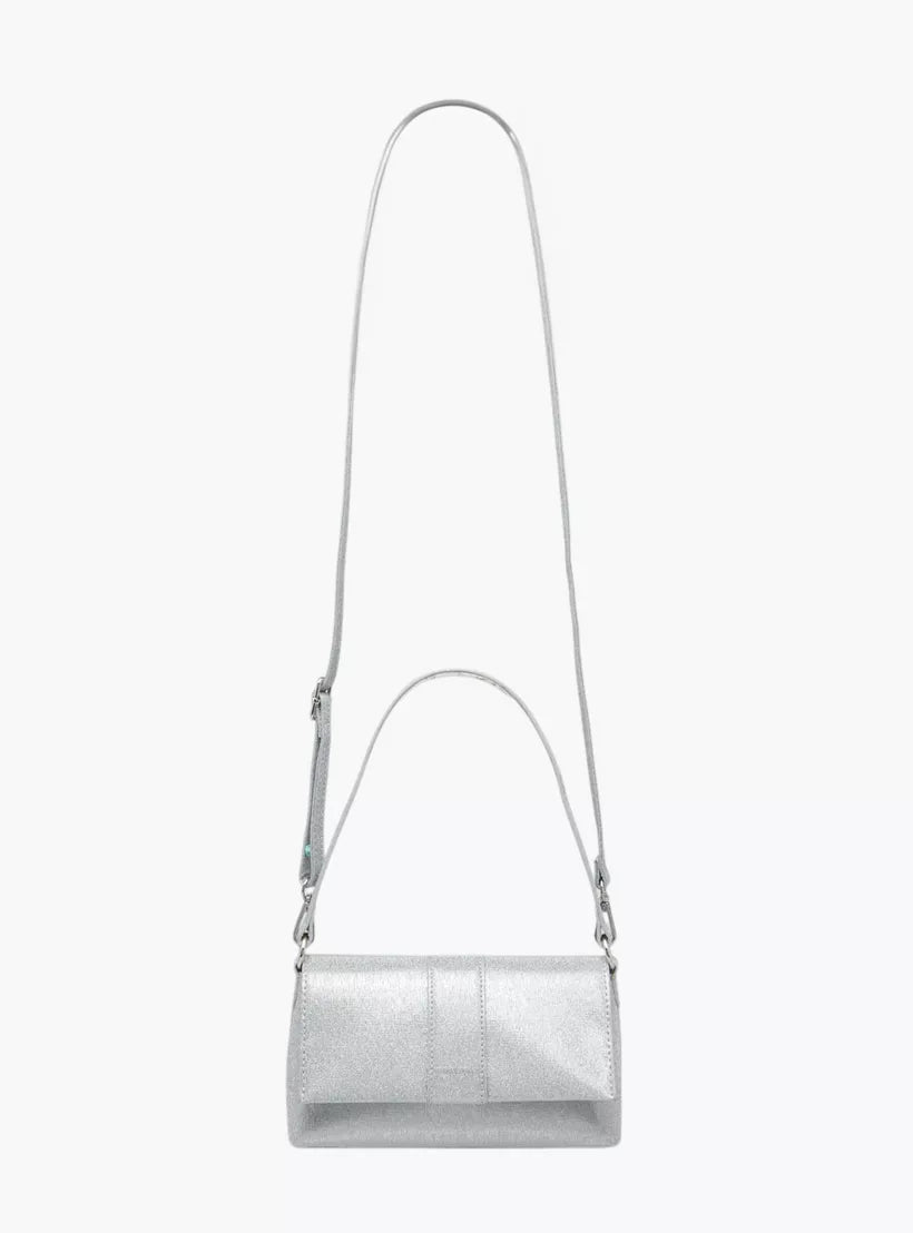 Flora Bella Textured Shoulder Bag with Magnetic Button Closure