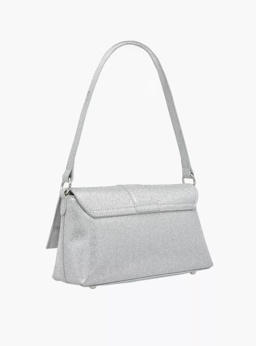 Flora Bella Textured Shoulder Bag with Magnetic Button Closure