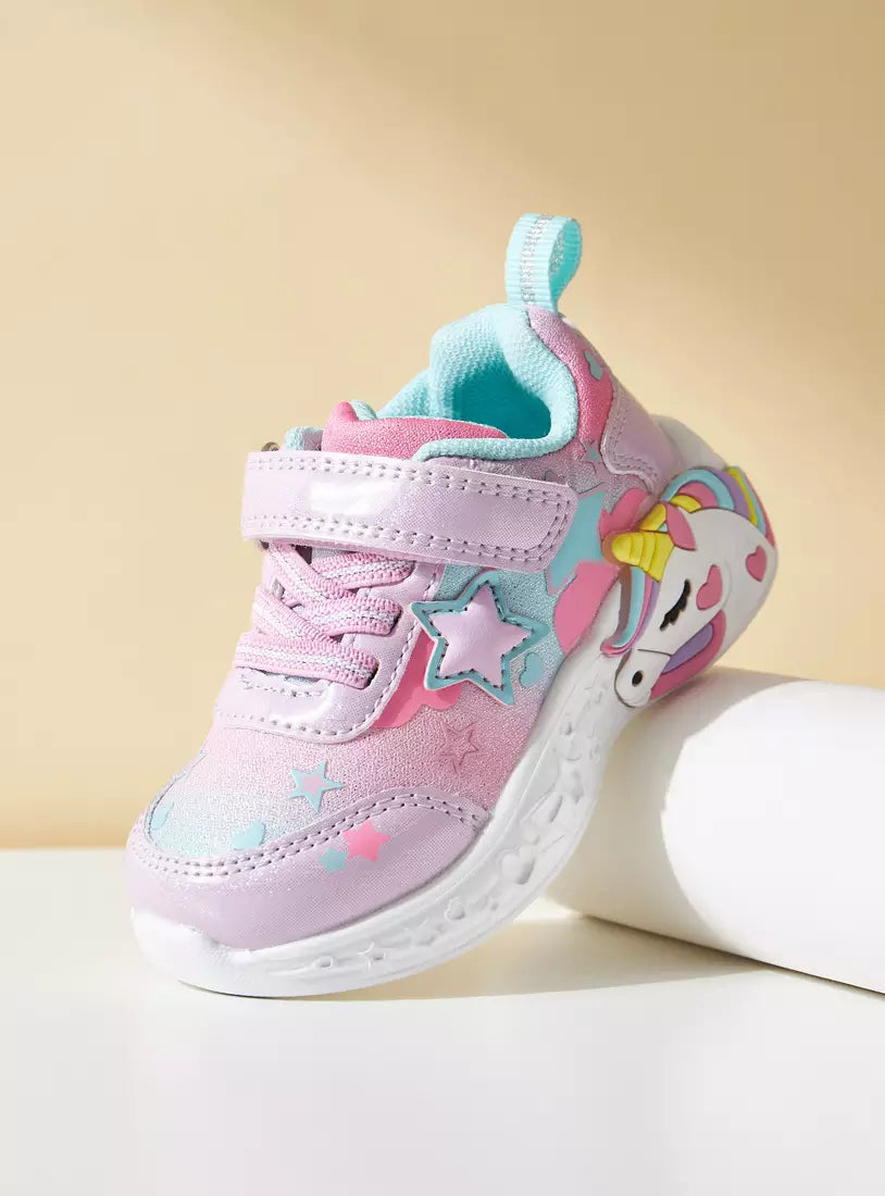 Max Unicorn Embossed Light-Up Sports Shoe