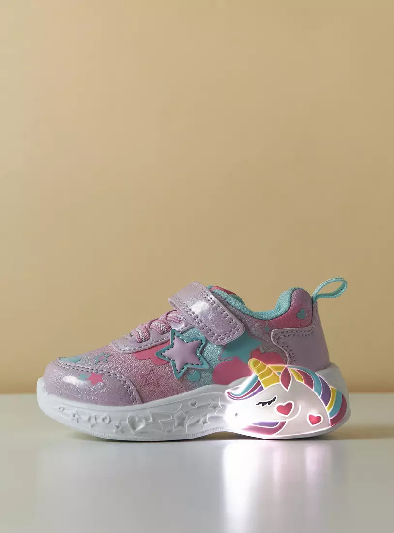 Max Unicorn Embossed Light-Up Sports Shoe