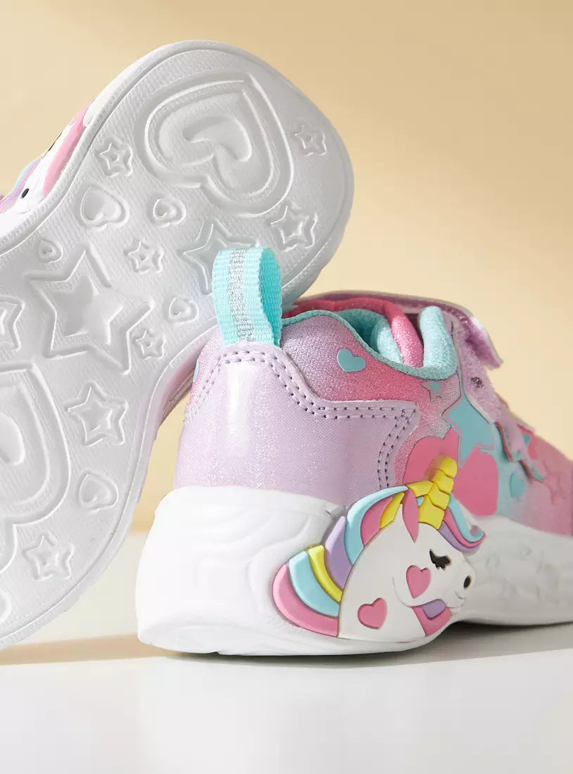 Max Unicorn Embossed Light-Up Sports Shoe