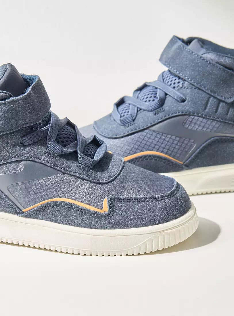 Max Panelled High Top Sneakers