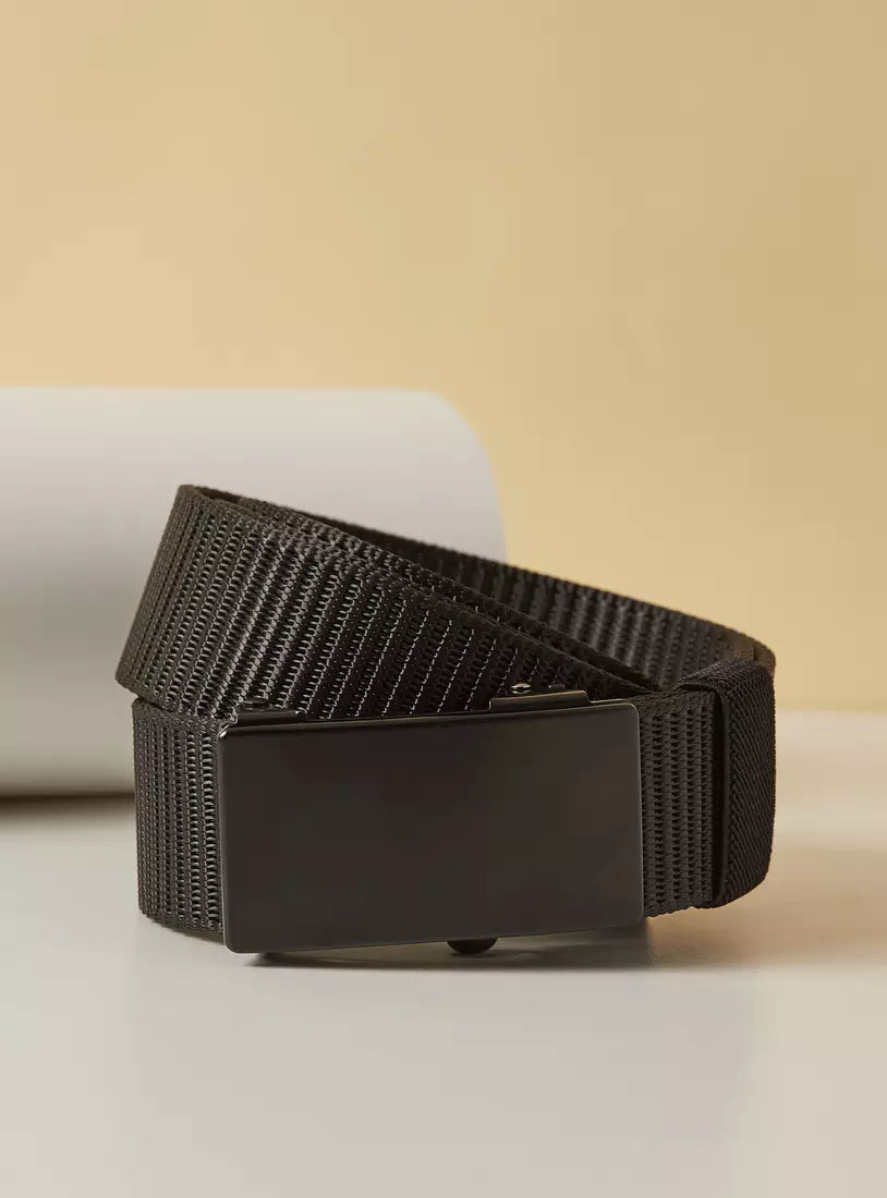 Max Textured Belt with Box Buckle Closure