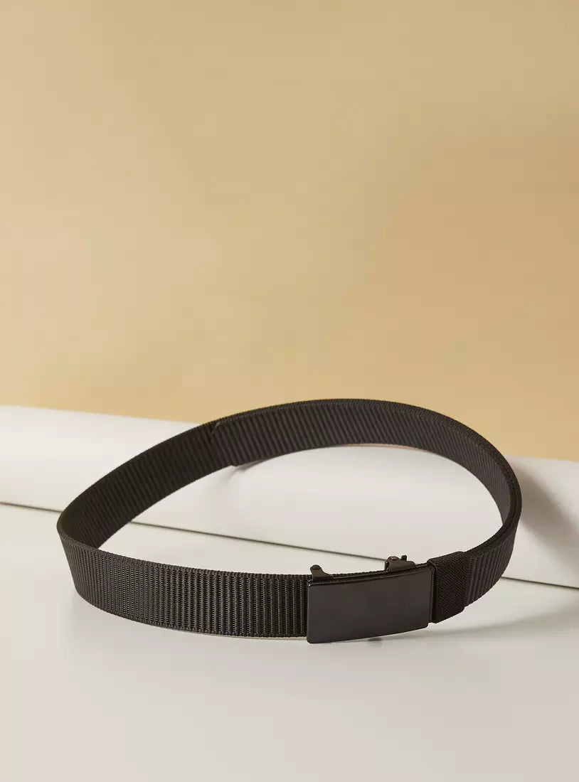 Max Textured Belt with Box Buckle Closure