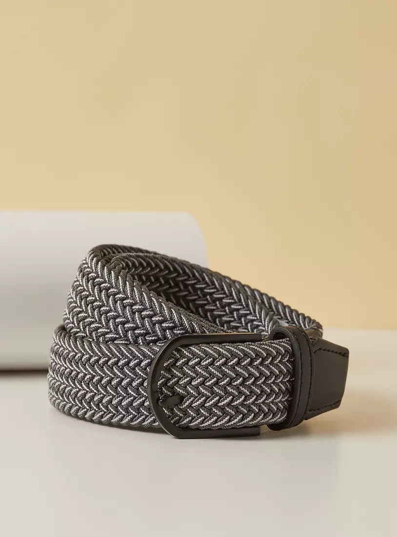 Max Textured Belt with Pin Buckle Closure