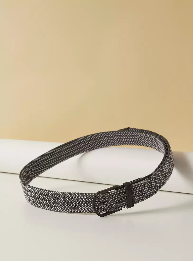 Max Textured Belt with Pin Buckle Closure