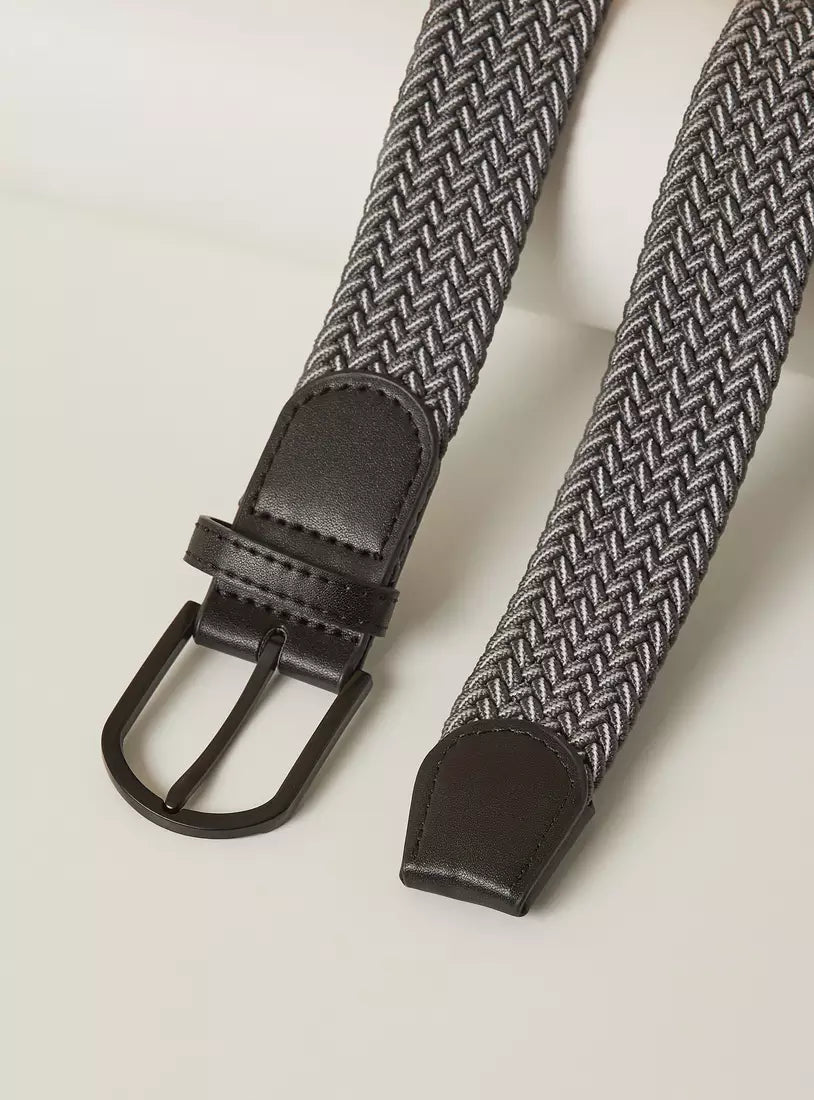 Max Textured Belt with Pin Buckle Closure