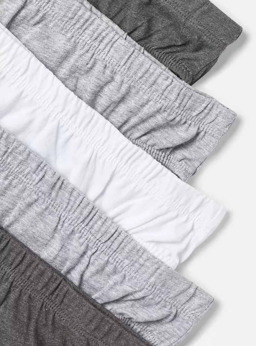 Max Pack of 5 - Plain Briefs with Elasticised Waistband