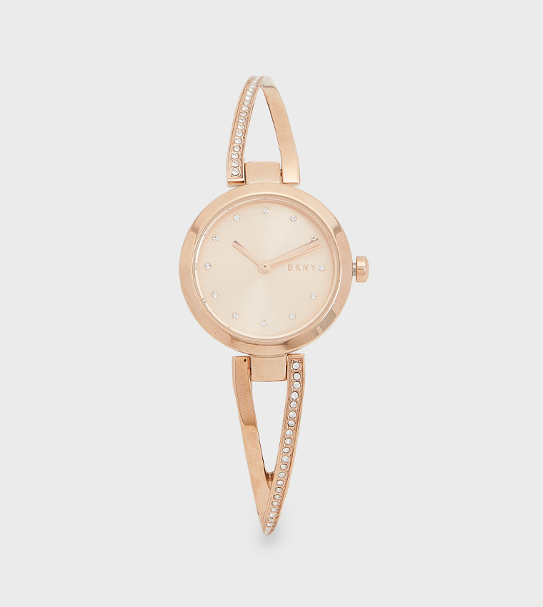 Dkny CROSSWALK Stone Embellished Analog Watch
