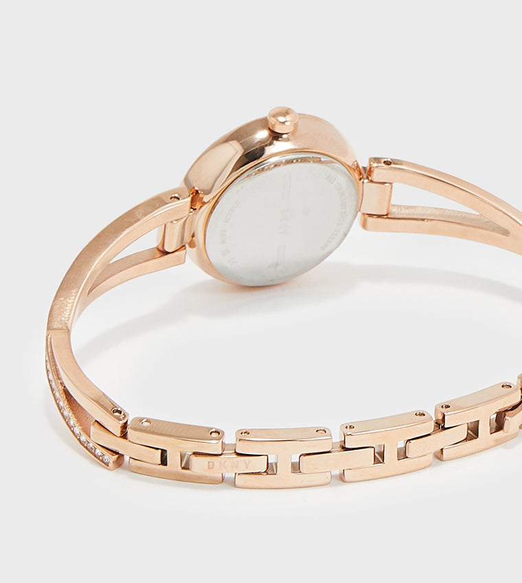 Dkny CROSSWALK Stone Embellished Analog Watch
