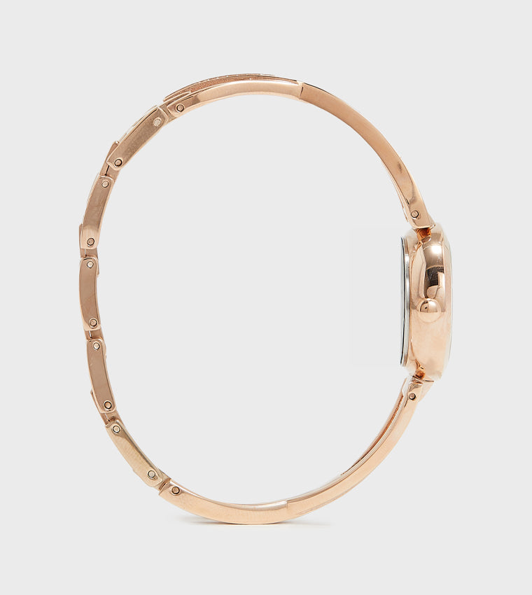 Dkny CROSSWALK Stone Embellished Analog Watch