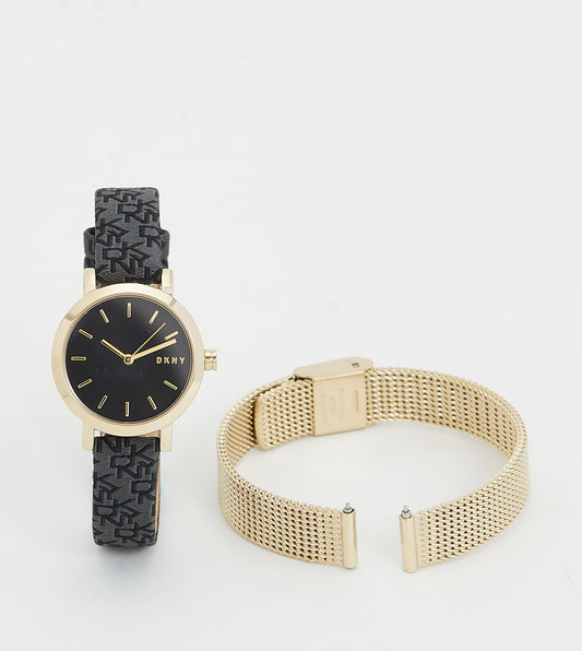 Dkny SOHO MIDI Black Dial Analog Watch