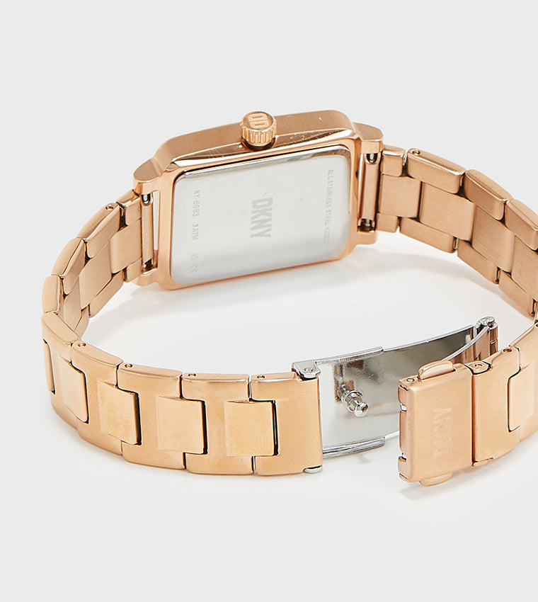 Dkny CITY RIVET White Dial Analog Watch