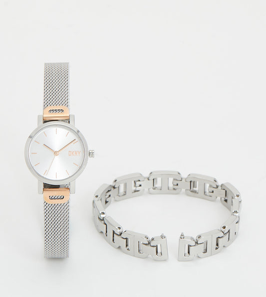 Dkny SOHO Silver Dial Analog Watch