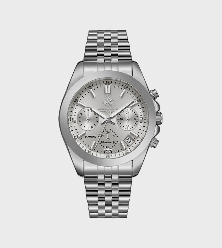 Beverly Hills Polo Club Silver Dial Multifunction Watch