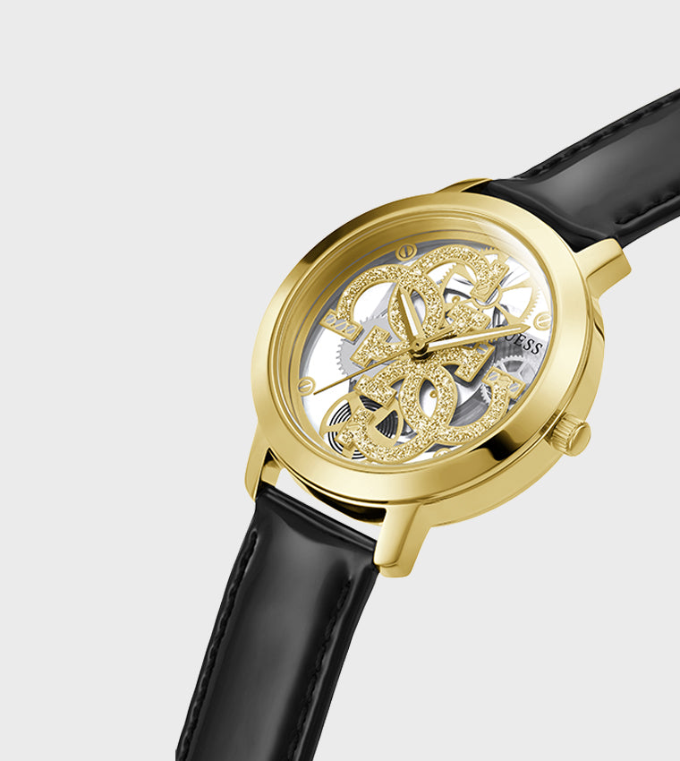 Guess Quattro Clear Quartz Analog Watch 36mm