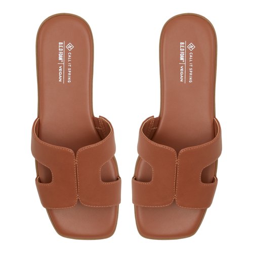 Call it Spring HAYLEE Flat Sandals (Tan)