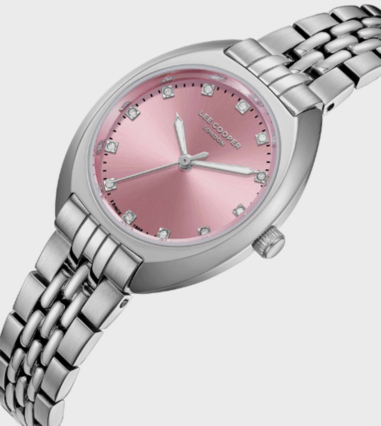 Lee Cooper Pink Dial Analog Watch