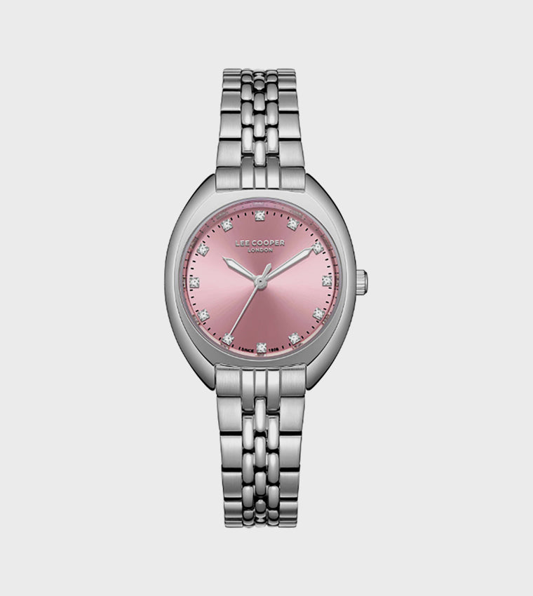 Lee Cooper Pink Dial Analog Watch