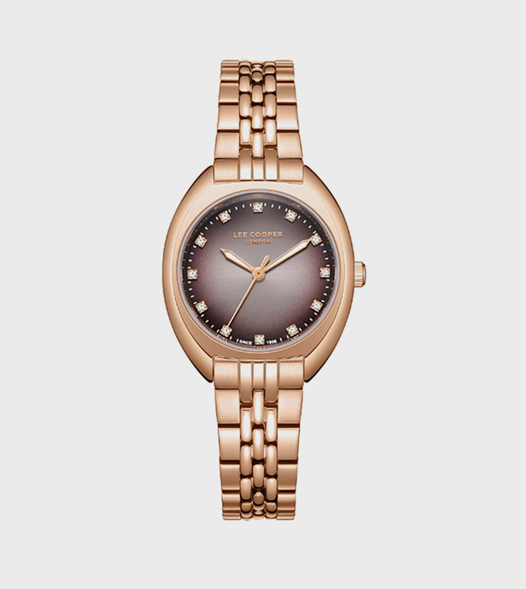 Lee Copper Brown Dial Analog Watch